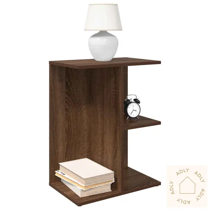 Nattbord 2 Stk Brun Eik 46,5X29X61 Cm Konstruert Tre
