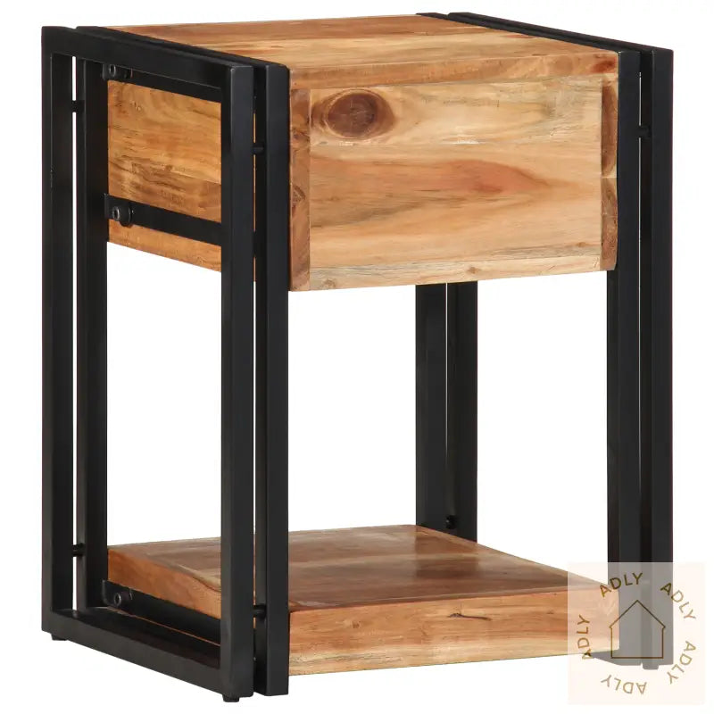 Nattbord 2 Pakke 40X35X50 Cm Massivt Akasietre