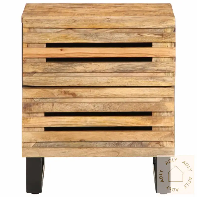 Nattbord 40X34X46 Cm Grovt Heltre Mangotre
