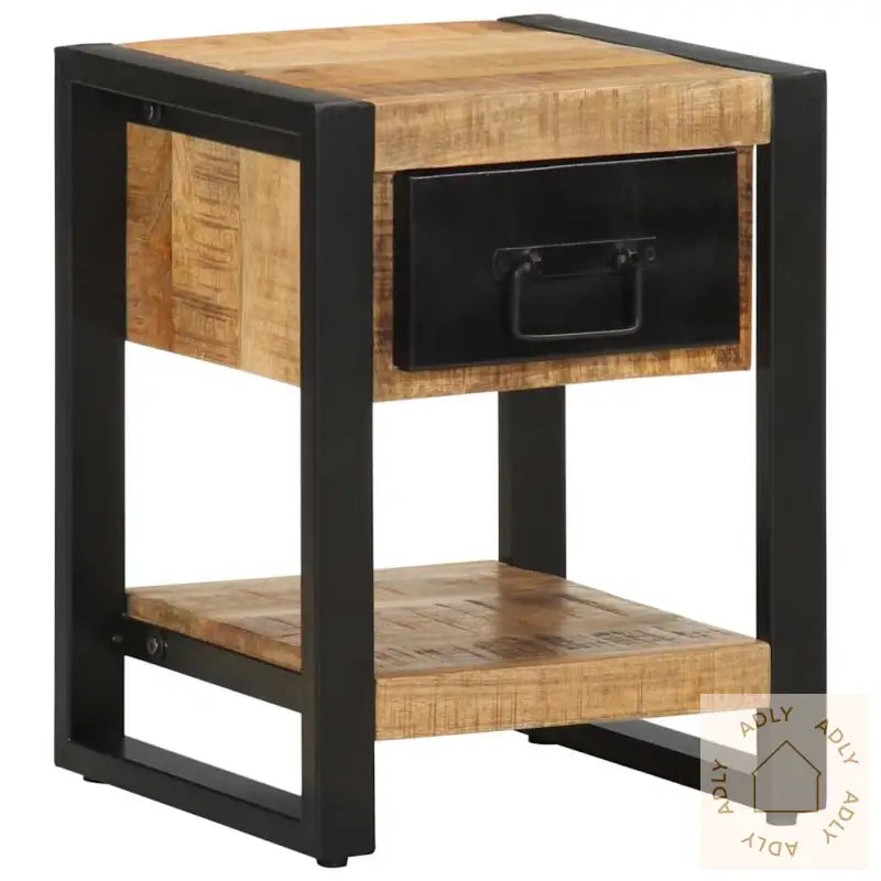 Nattbord 35X34X45 Cm Grovt Heltre Mangotre