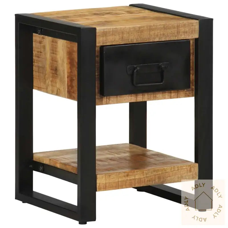 Nattbord 35X34X45 Cm Grovt Heltre Mangotre