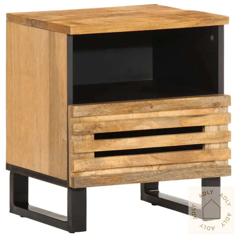 Nattbord 2 Stk 40X34X46 Cm Grovt Heltre Mangotre