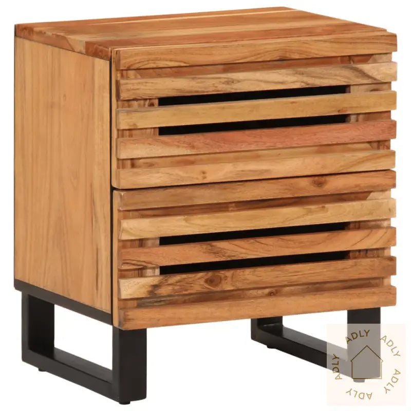 Nattbord 2 Stk 40X34X46 Cm Heltre Akasie
