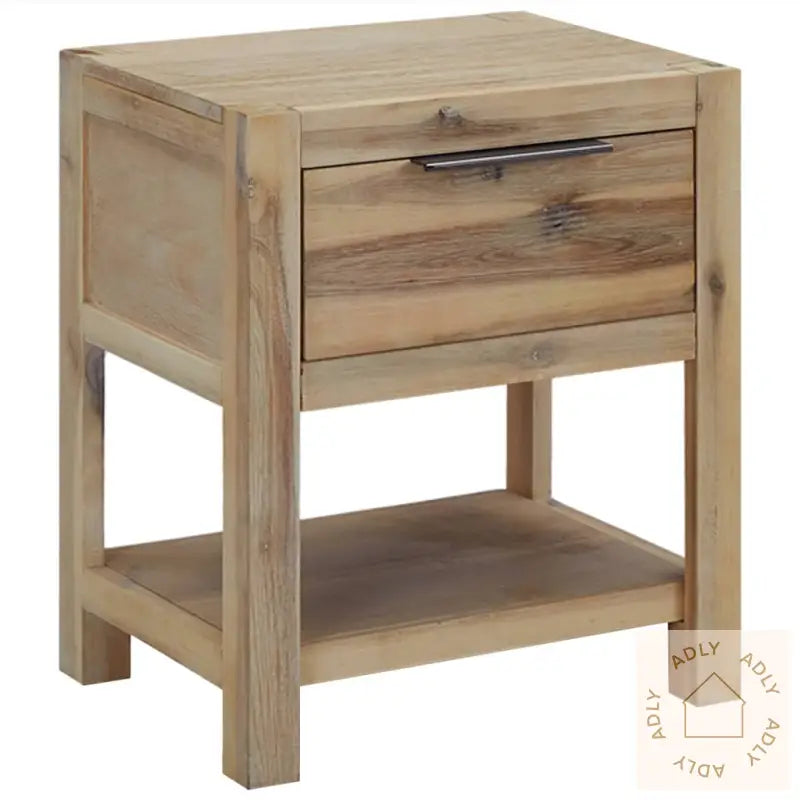 Nattbord Med Skuff 40X30X48 Cm Heltre Akasie