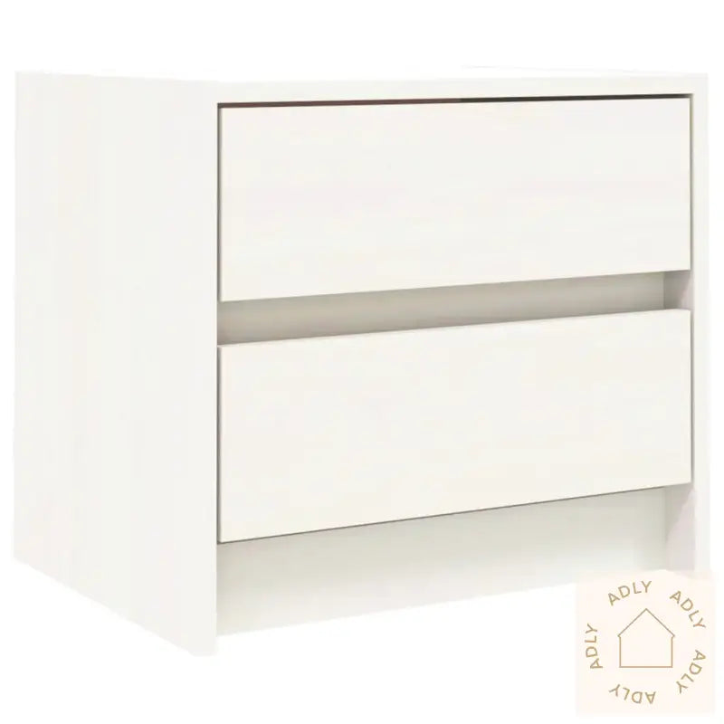 Nattbord Hvit 40X31X35,5 Cm Heltre Furu