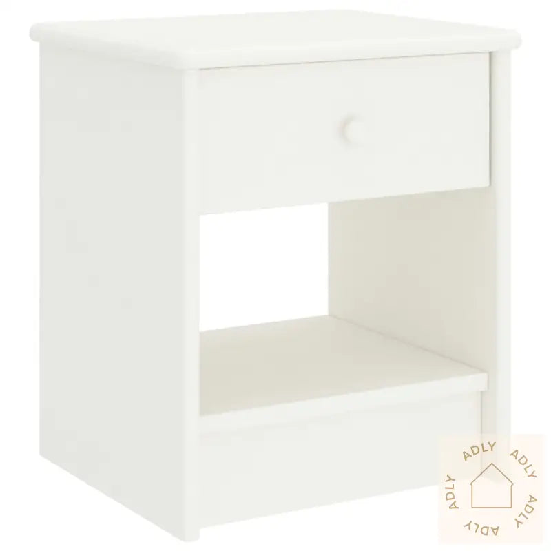 Nattbord Hvit 35X30X40 Cm Heltre Furu