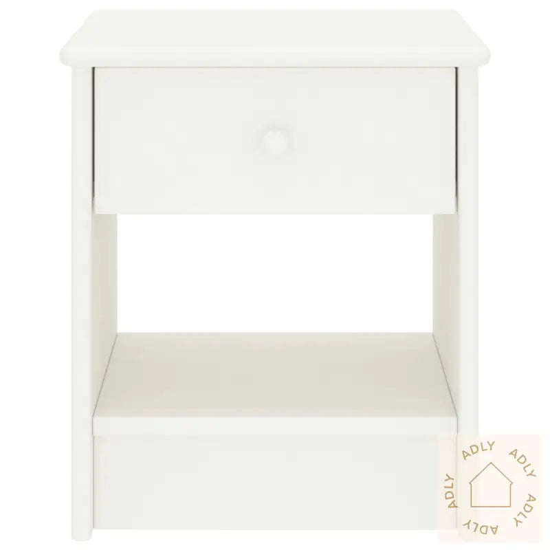 Nattbord Hvit 35X30X40 Cm Heltre Furu