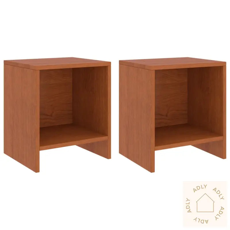 Nattbord 2 Stk Honningbrun 35X30X40 Cm Heltre Furu