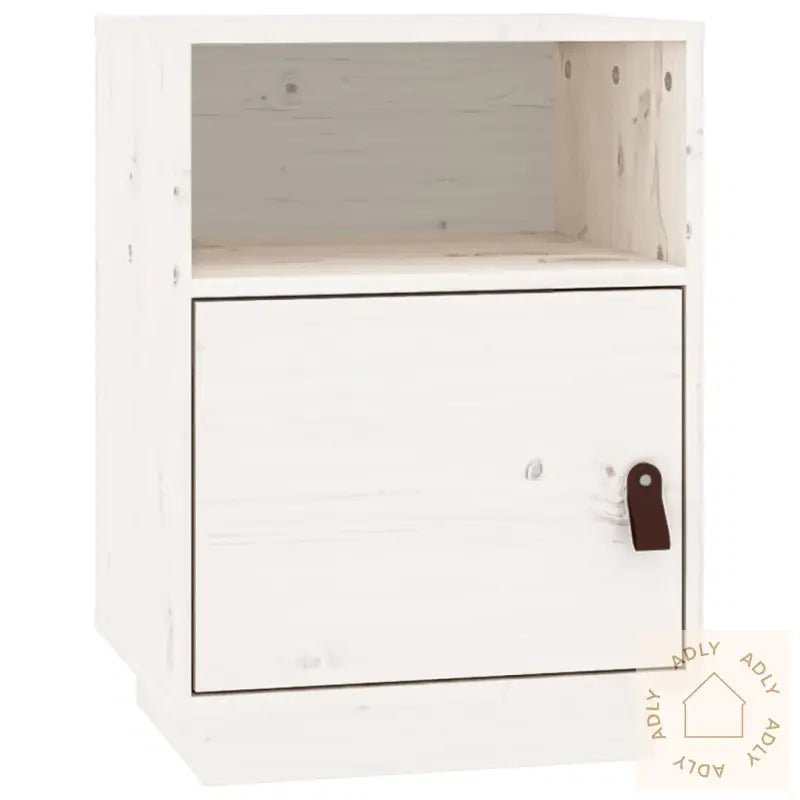 Nattbord Hvit 40X34X55 Cm Heltre Furu