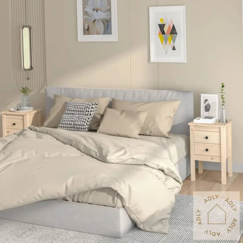 Nattbord 2 Stk 40X35X61,5 Cm Heltre Furu