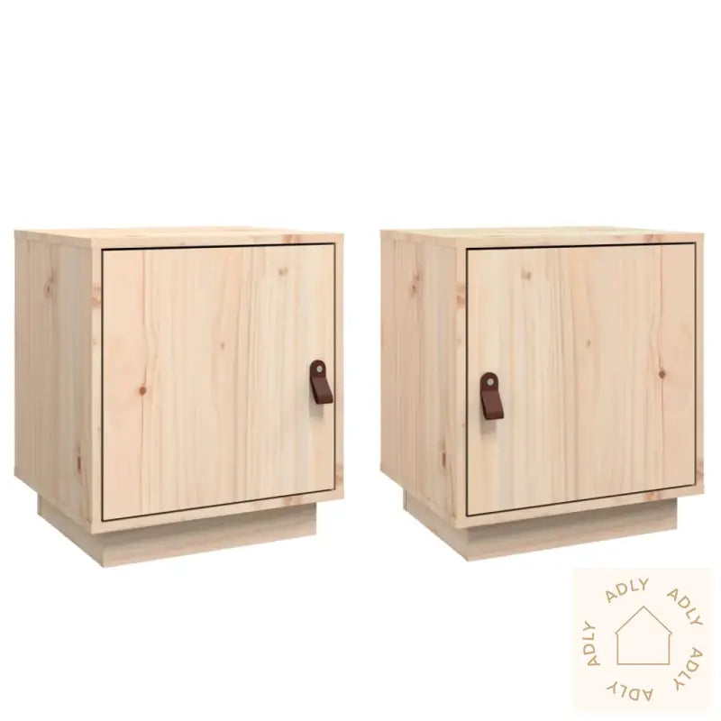 Nattbord 2 Stk 40X34X45 Cm Heltre Furu