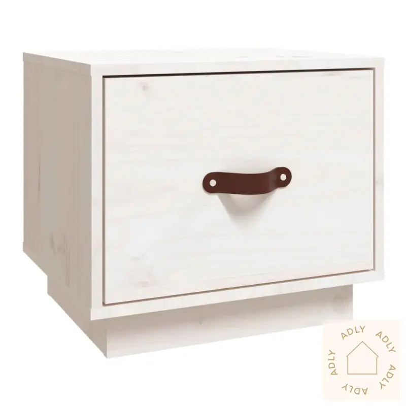 Nattbord Hvit 40X34X35 Cm Heltre Furu