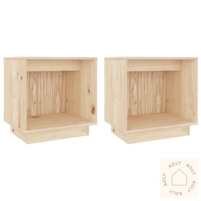 Nattbord 2 Stk 40X30X40 Heltre Furu