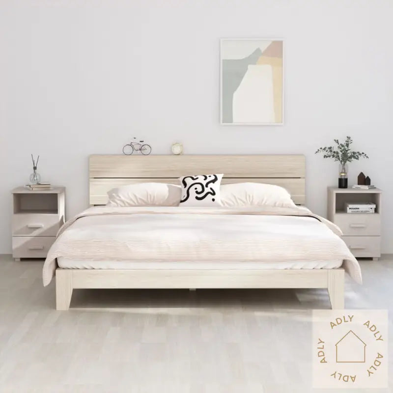 Nattbord Hamar 2 Stk Hvit 40X35X62 Cm Heltre