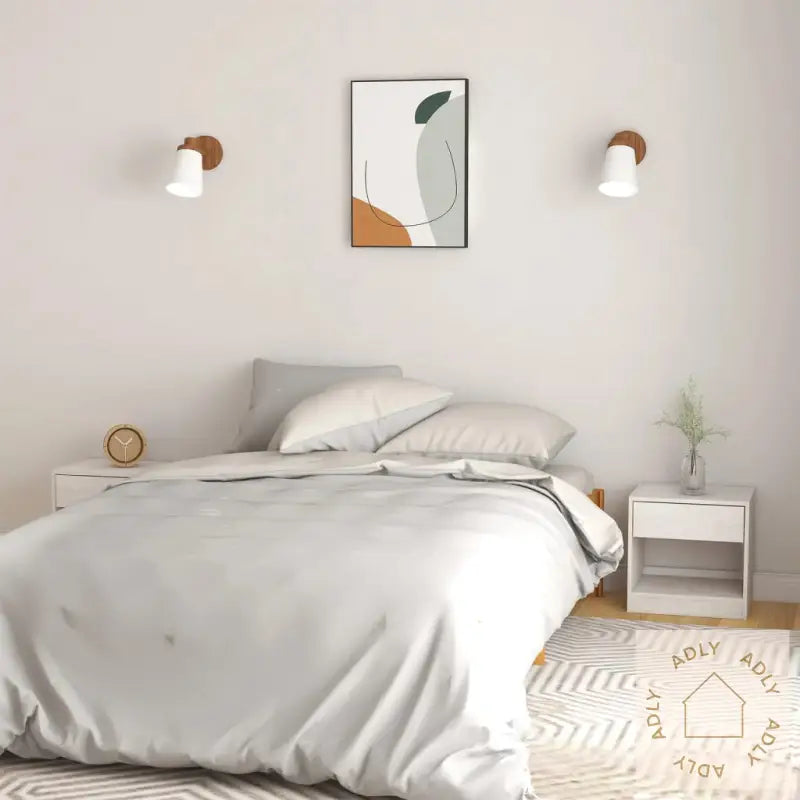 Nattbord 2 Stk Hvit 40X31X40 Cm Heltre Furu