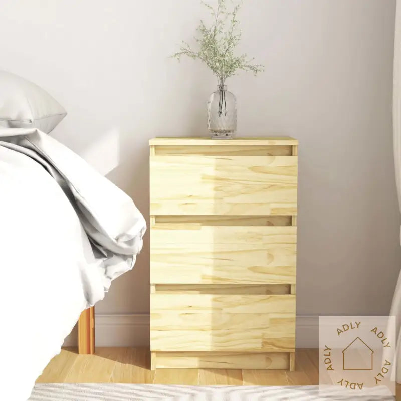 Nattbord 40X29,5X64 Cm Heltre Furu