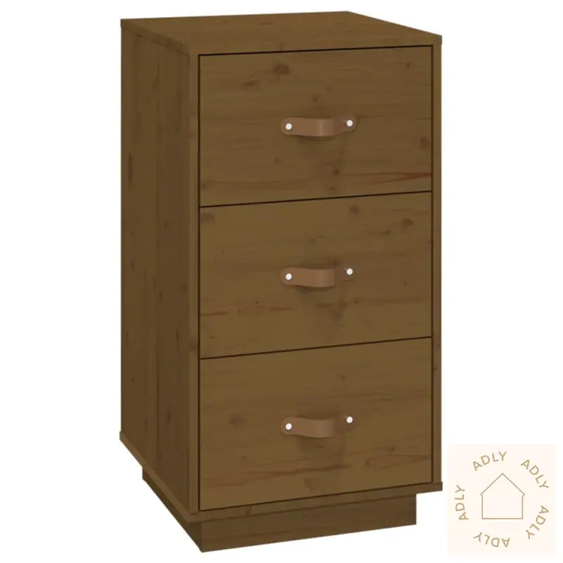 Nattbord Honningbrun 40X40X75 Cm Heltre Furu