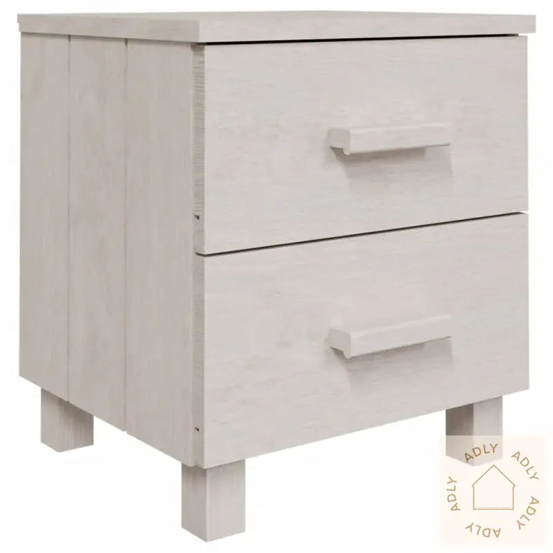 Nattbord Hamar Hvit 40X35X44,5 Cm Heltre Furu
