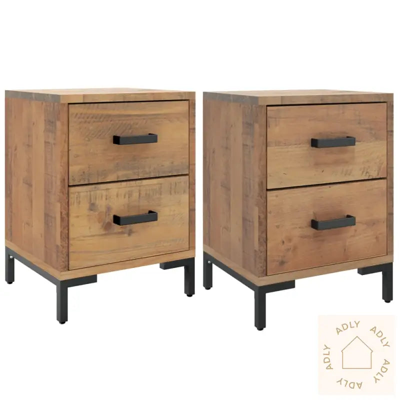 Nattbord 2 Stk 36X30X45 Cm Heltre Furu