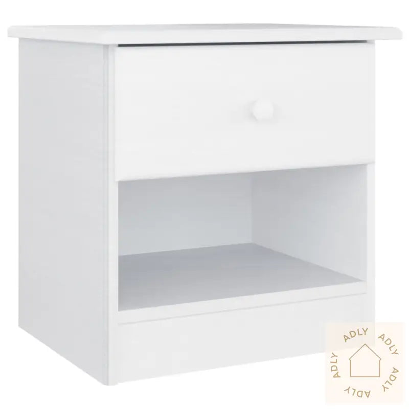 Nattbord Alta Hvit 41X35X41 Cm Heltre Furu
