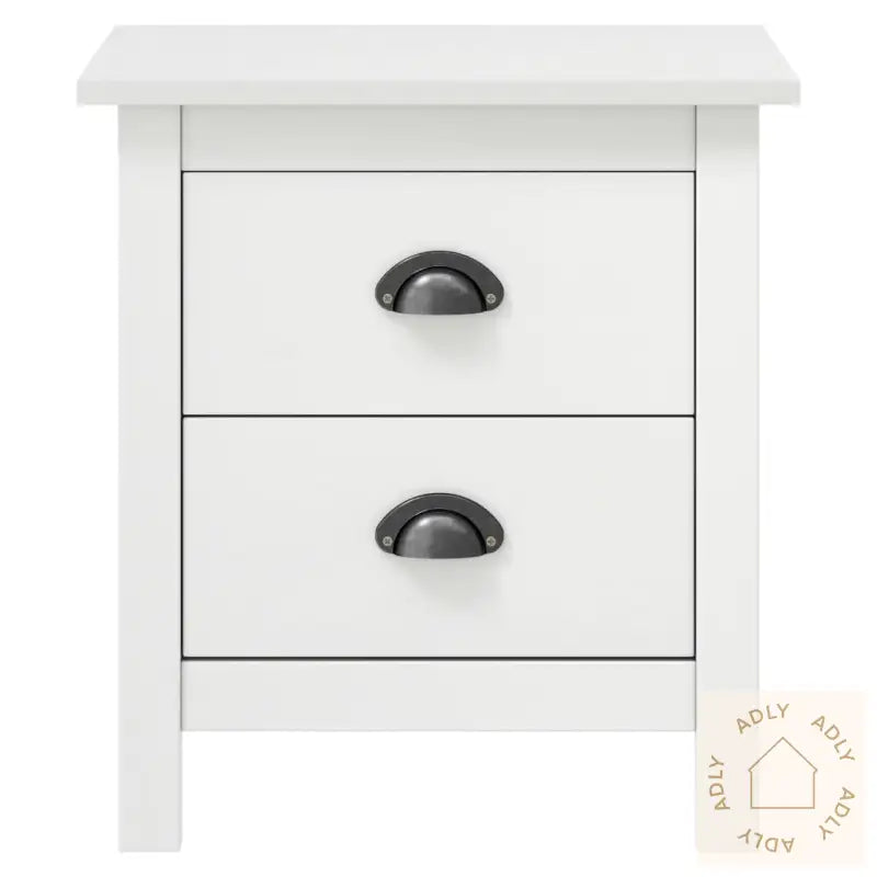 Nattbord Hill Hvit 46X35X49,5 Cm Heltre Furu