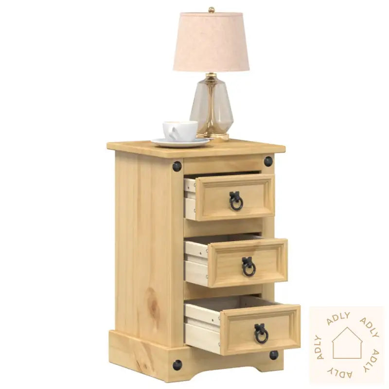 Nattbord Corona 35X32,5X58 Cm Heltre Furu