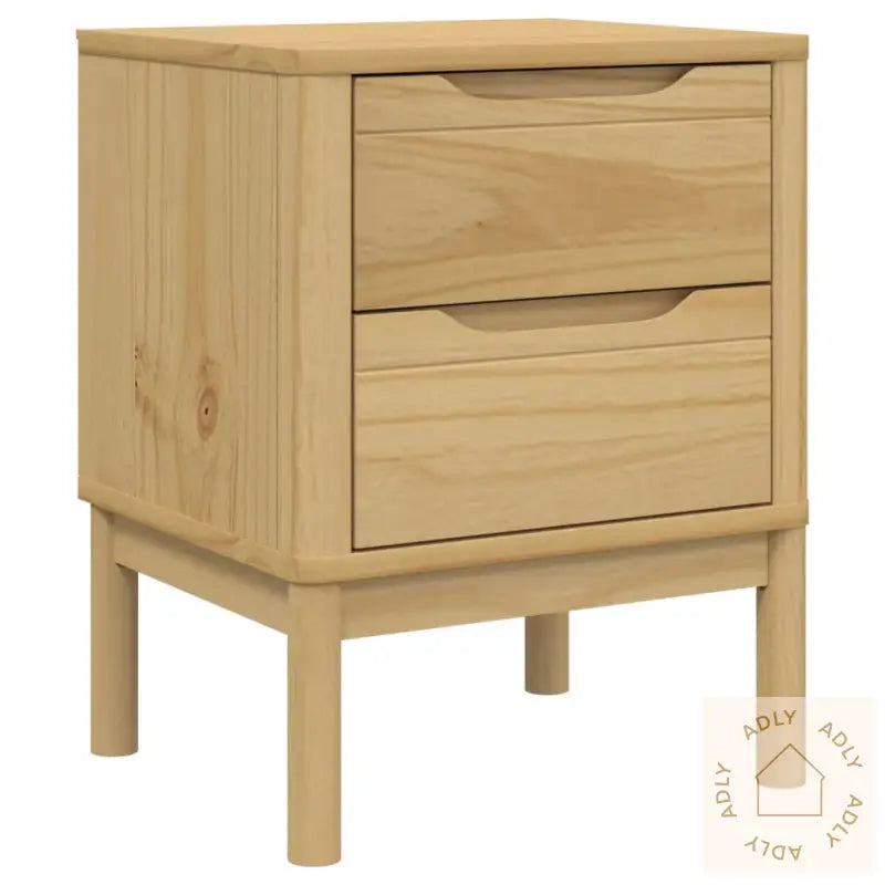 Nattbord Voksbrun 45X39X57 Cm Heltre Furu
