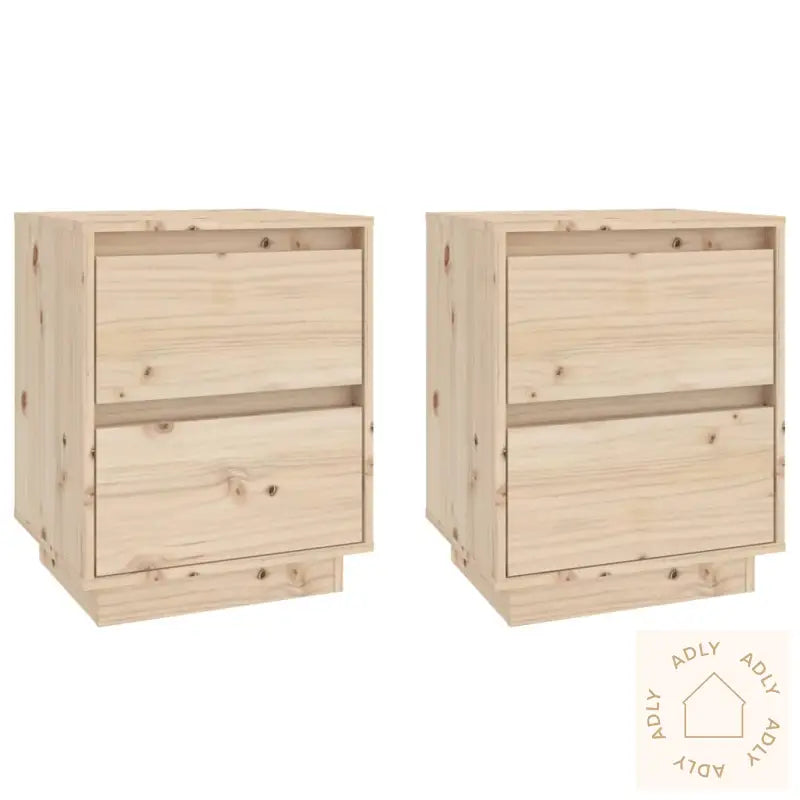 Nattbord 2 Stk 40X35X50 Heltre Furu