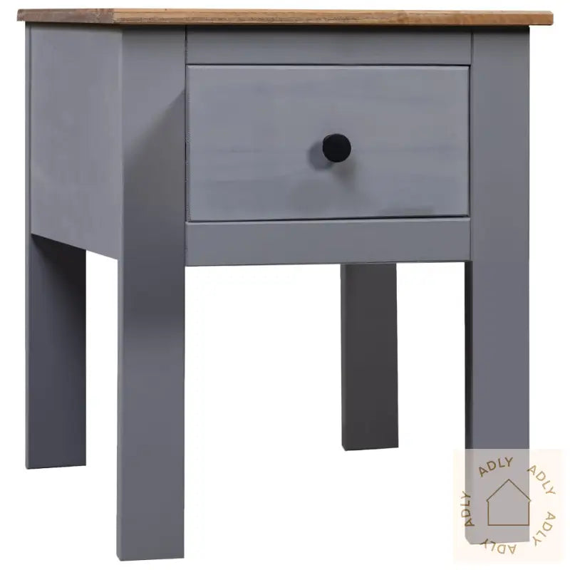Nattbord Grå 46X40X57 Cm Furu Panama Range
