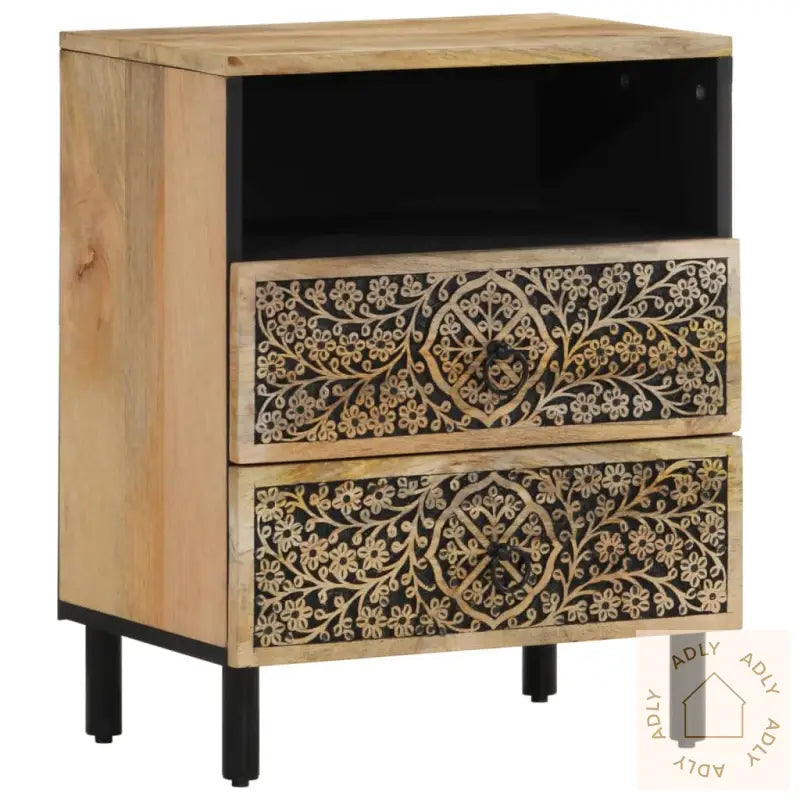 Nattbord 50X33X60 Cm Heltre Mango