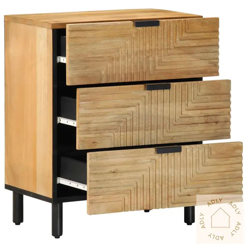 Nattbord Brun 50X33X60 Cm Heltre Mango