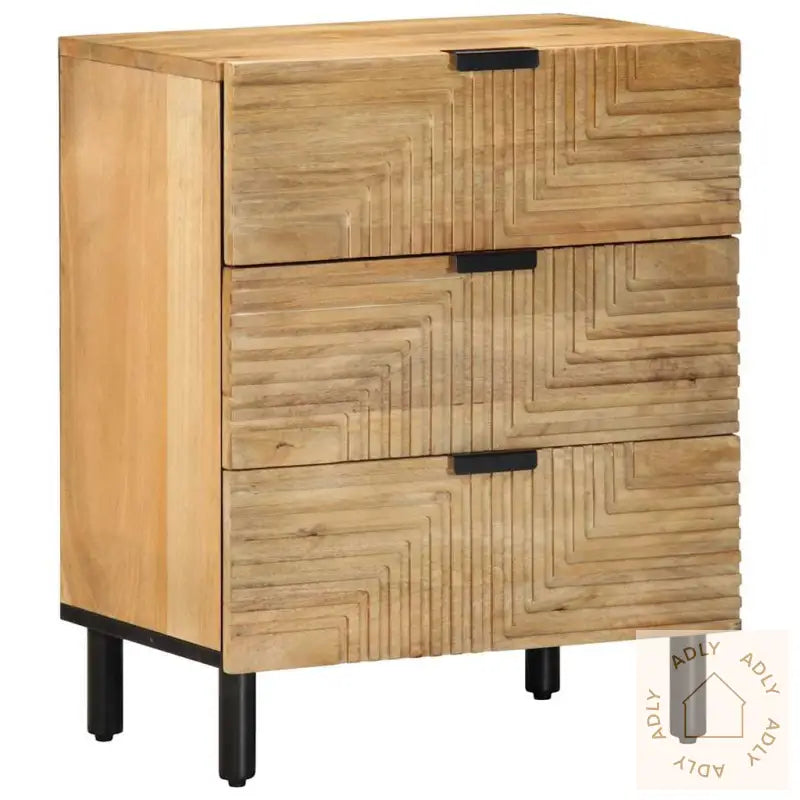 Nattbord Brun 50X33X60 Cm Heltre Mango