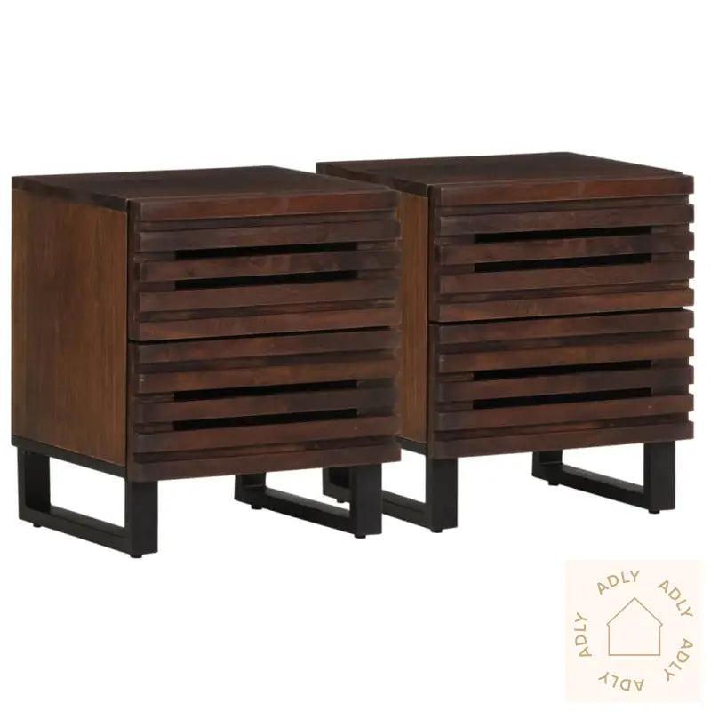 Nattbord 2 Stk 40X34X46 Cm Heltre Mango