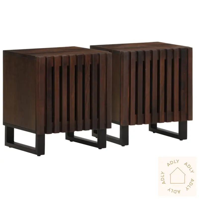 Nattbord 2 Stk 40X34X46 Cm Heltre Mango