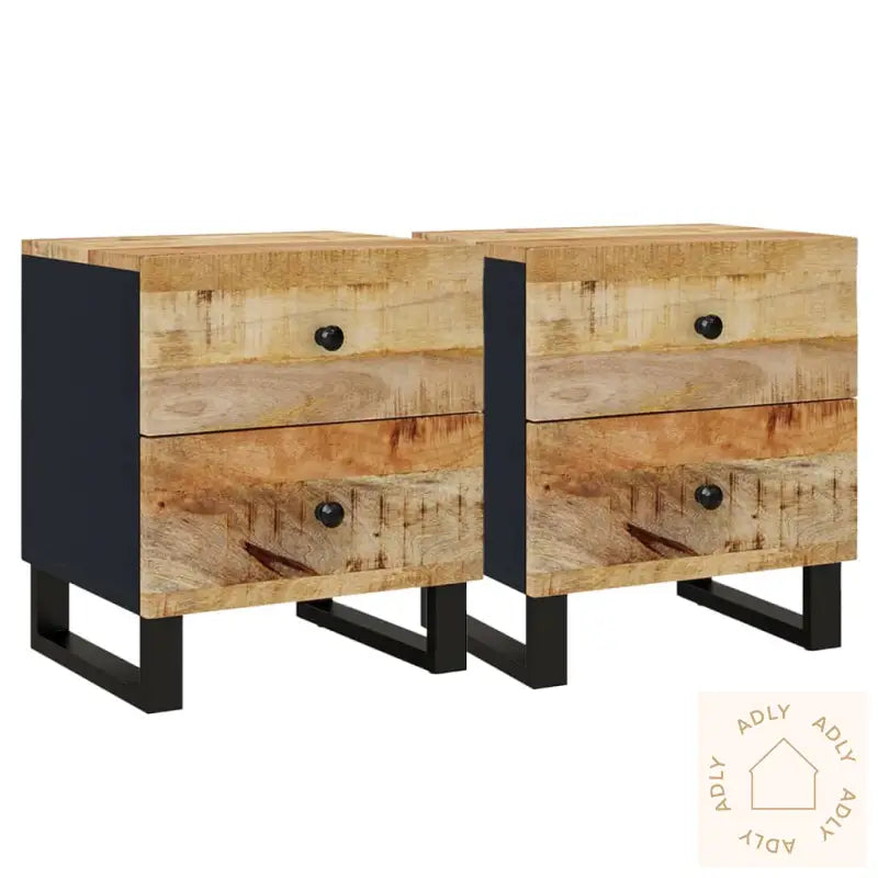 Nattbord 2 Stk 40X33X46 Cm Heltre Mango