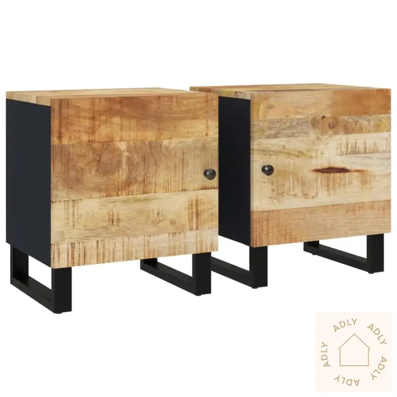 Nattbord 2 Stk 40X33X46 Cm Heltre Mango