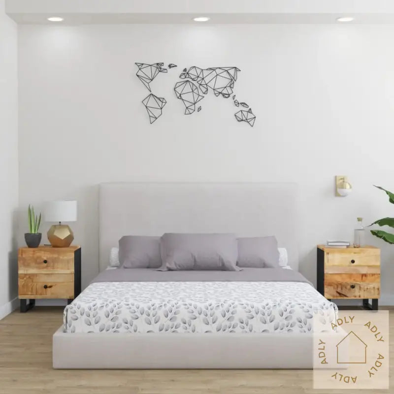 Nattbord 2 Stk 40X33X46 Cm Heltre Mango