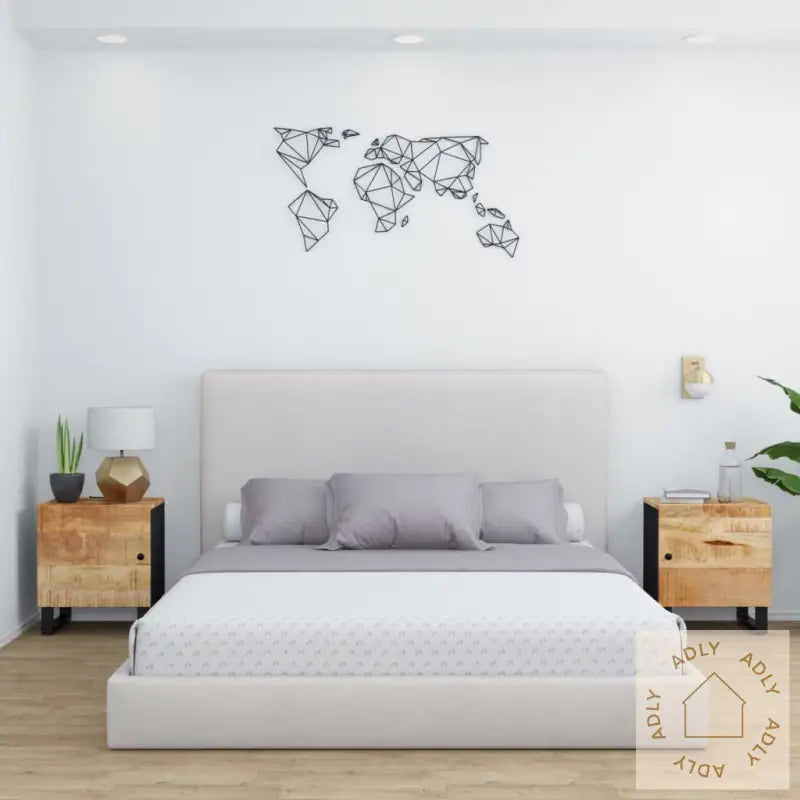 Nattbord 2 Stk 40X33X46 Cm Heltre Mango