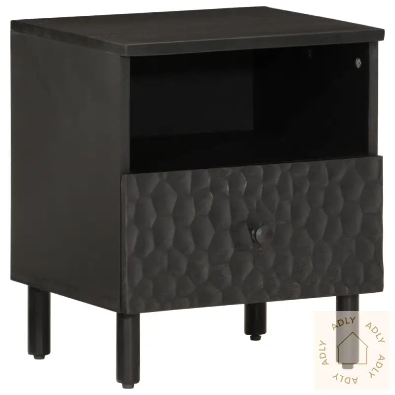 Nattbord 2 Stk Svart 40X33X46 Cm Heltre Mango