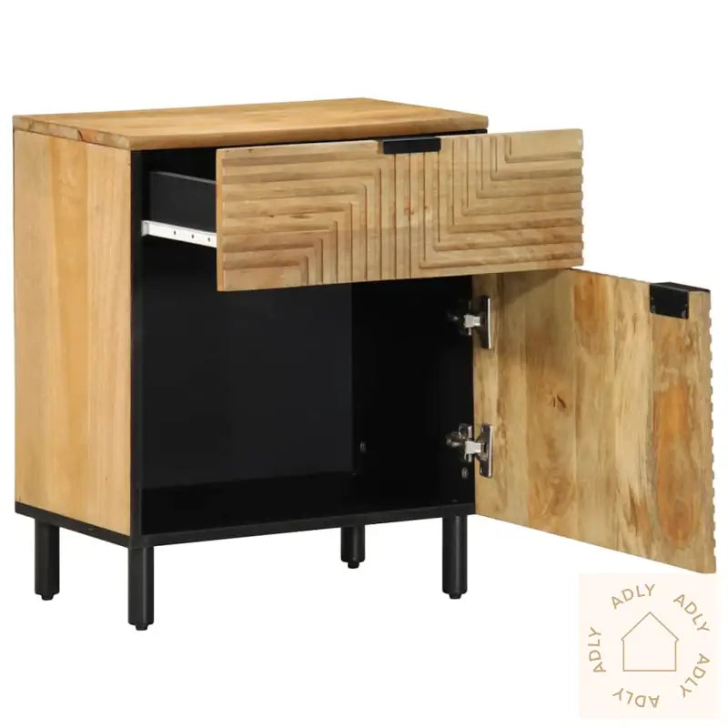 Nattbord Brun 50X33X60 Cm Heltre Mango