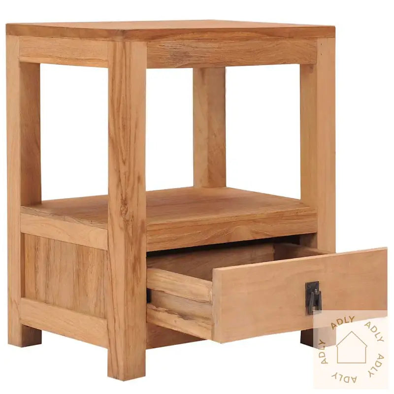 Nattbord 40X30X50 Cm Heltre Teak