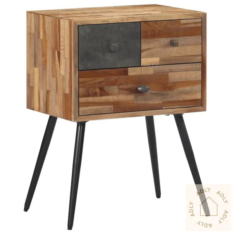 Nattbord 47X31,5X60 Cm Heltre Teak