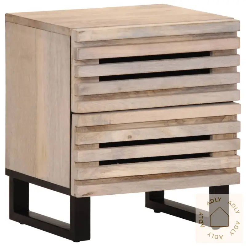 Nattbord 2 Stk 40X34X46 Cm Heltre Bleket Mango