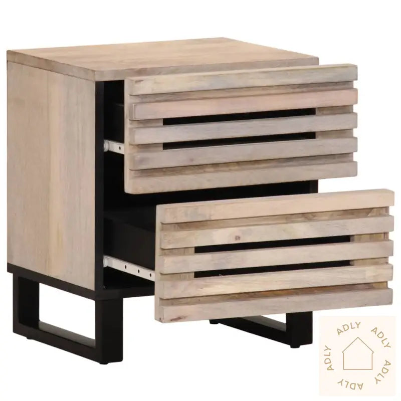 Nattbord 40X34X46 Cm Heltre Bleket Mango