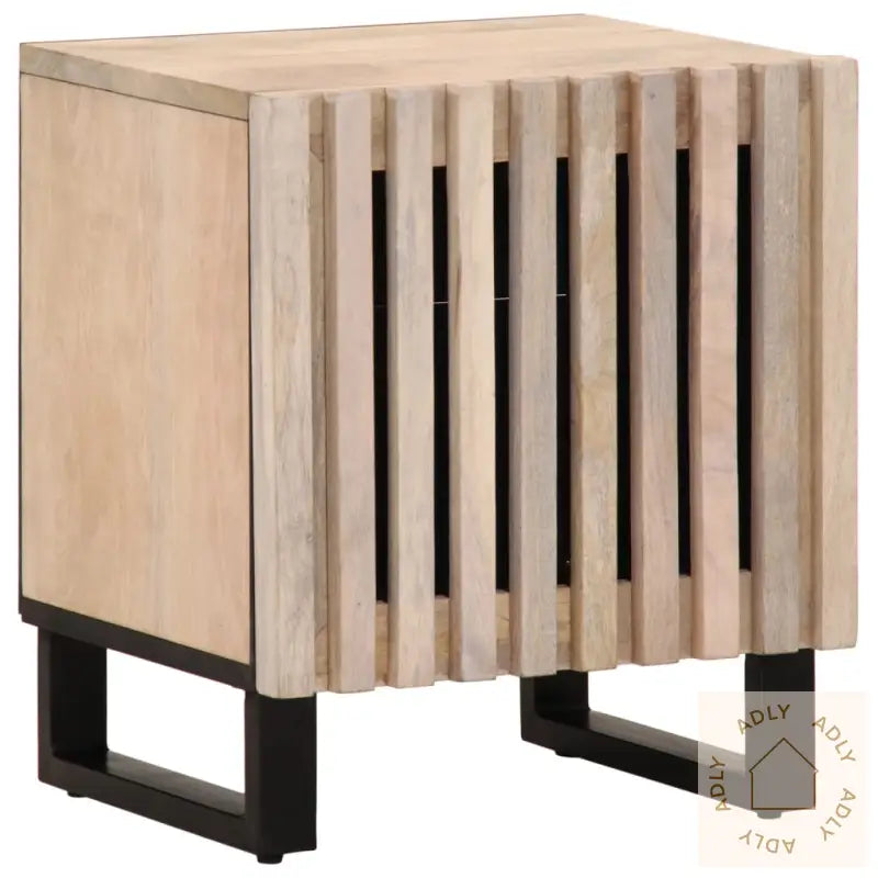 Nattbord 40X34X46 Cm Heltre Bleket Mango
