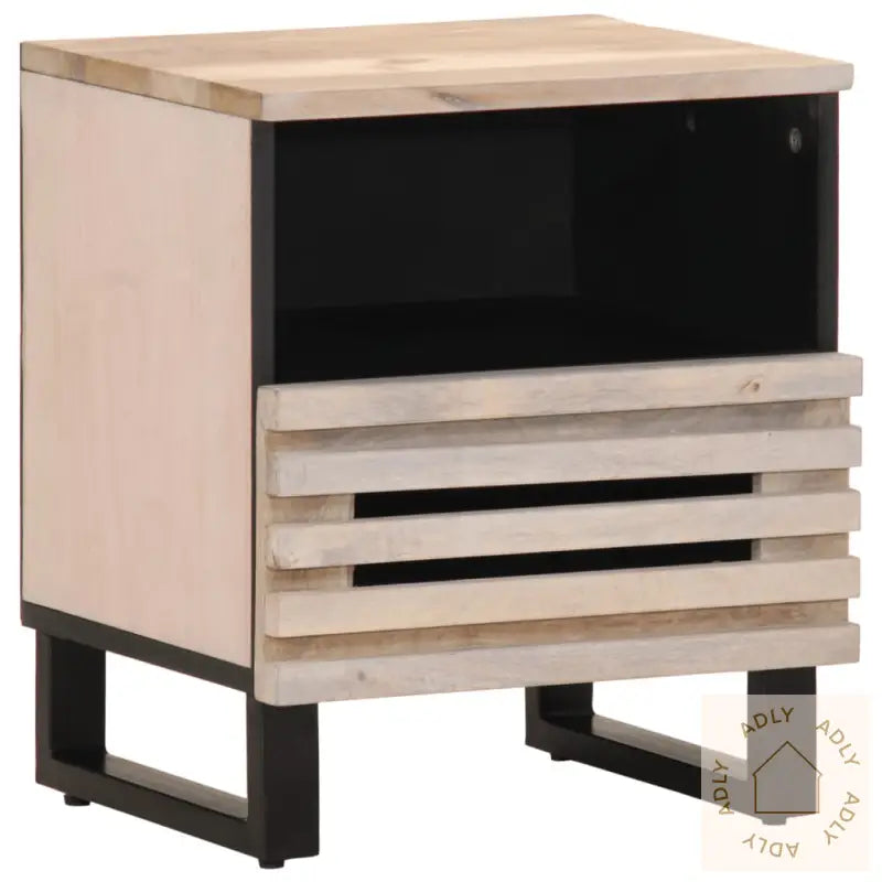 Nattbord 40X34X46 Cm Heltre Bleket Mango