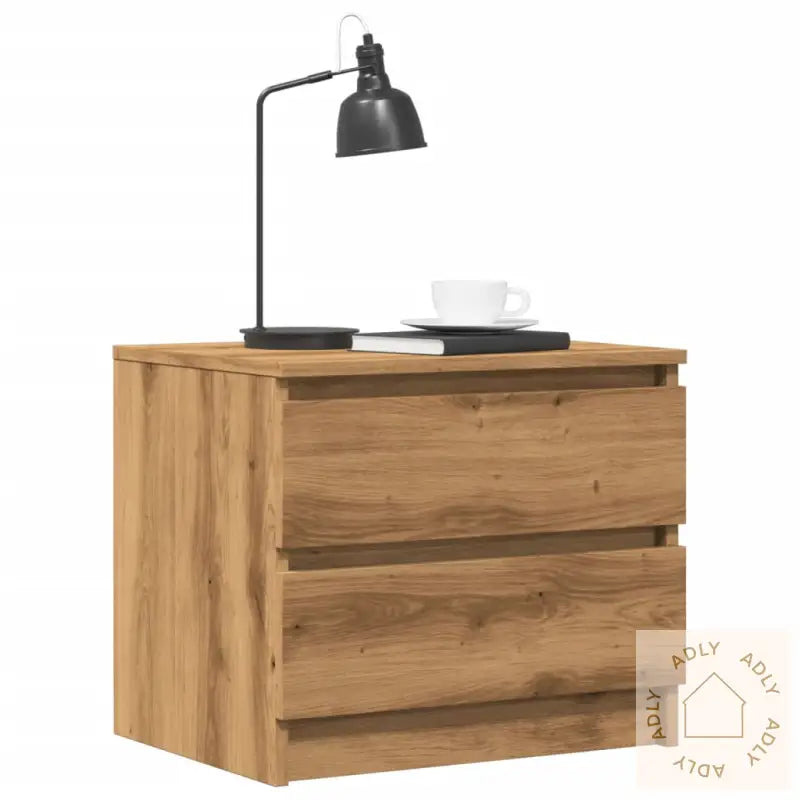 Nattbord 2 Stk Artisan Eik 50X40X43.5 Cm Konstruert Tre