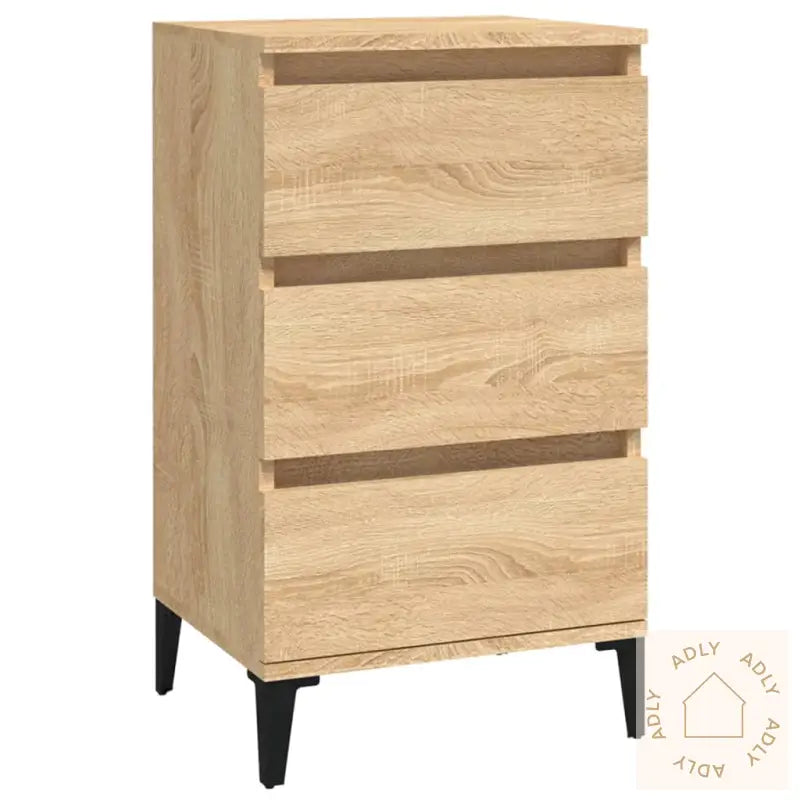 Nattbord Sonoma Eik 40X35X70 Cm Konstruert Tre