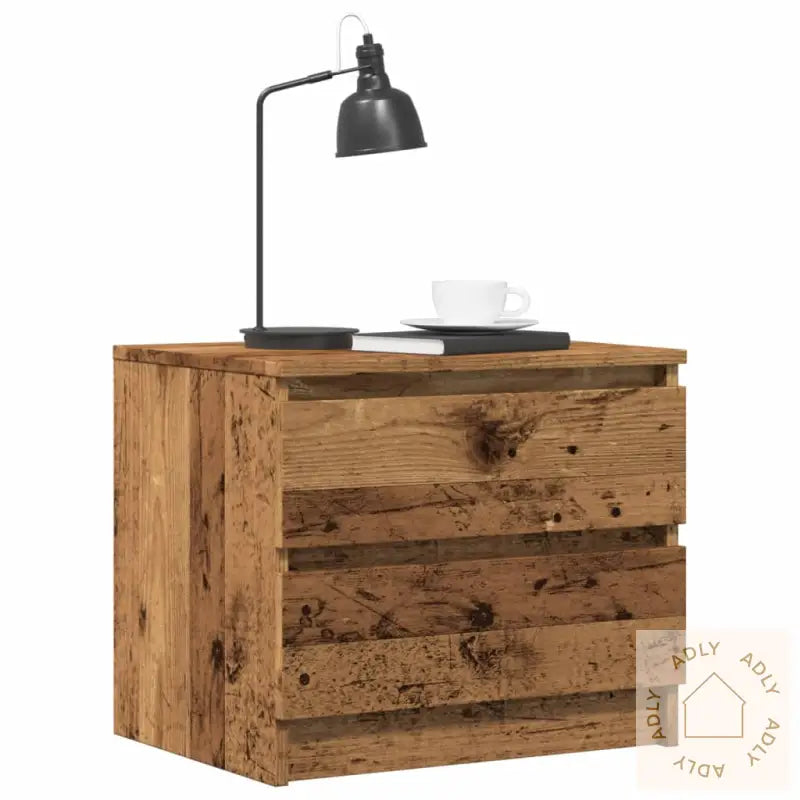 Nattbord Gammelt Tre 50X40X43.5 Cm Konstruert Tre