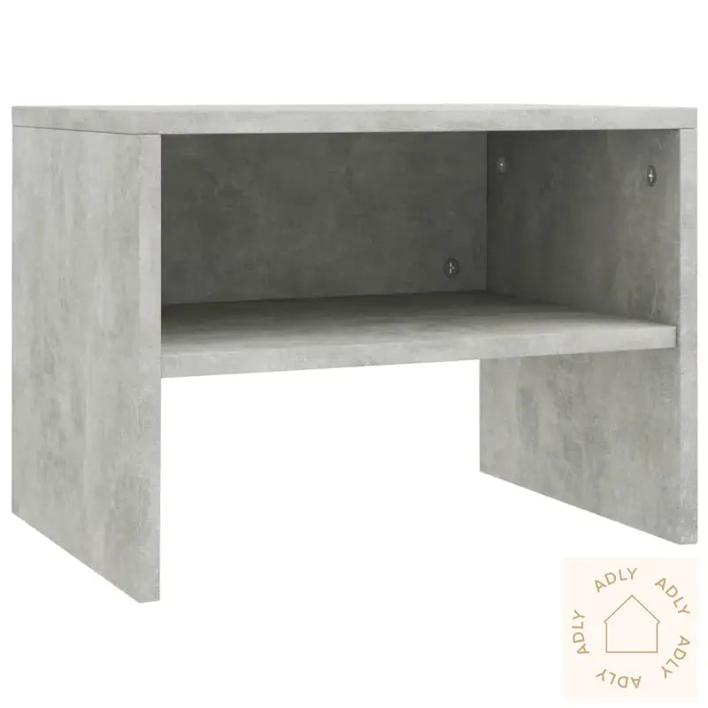 Nattbord Betonggrå 40X30X30 Cm Konstruert Tre